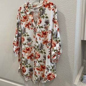 White Birch Floral Gabby